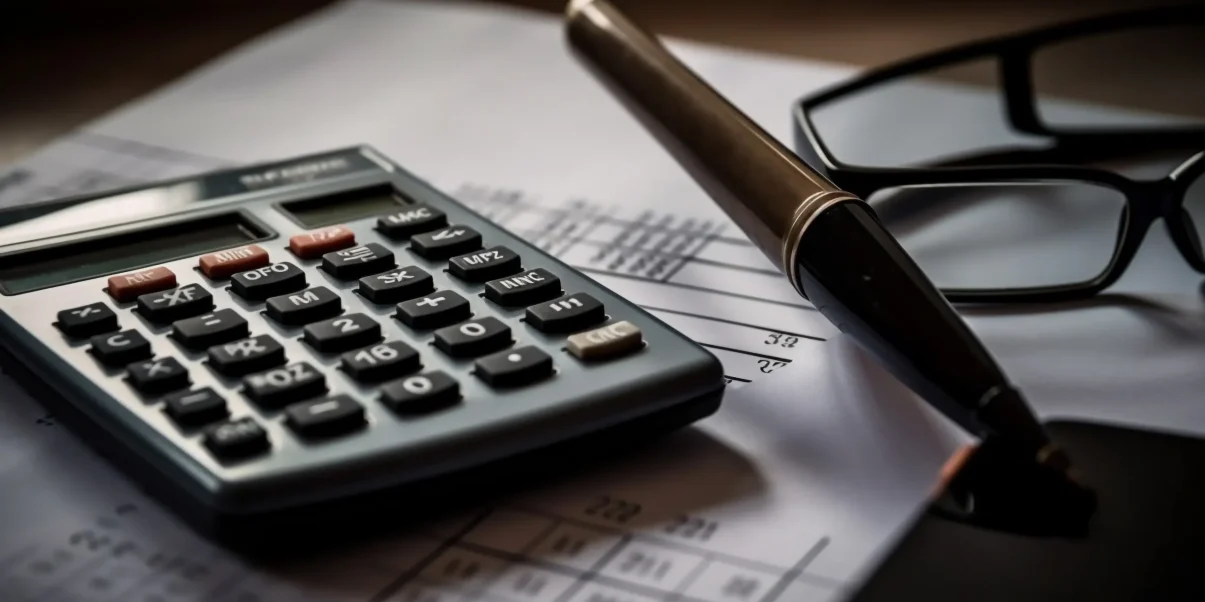 calculator-glasses-sit-top-piece-paper 1